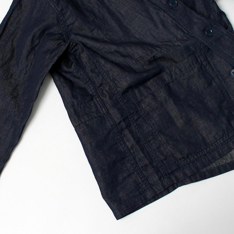 Blue refabric（ブルーリファブリック） コットンリネンデニム フレンチカバーオールジャケット 日本製 / サマーデニム |  | 14
