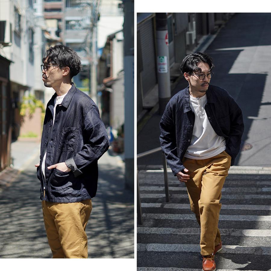 Blue refabric（ブルーリファブリック） コットンリネンデニム フレンチカバーオールジャケット 日本製 / サマーデニム |  | 15