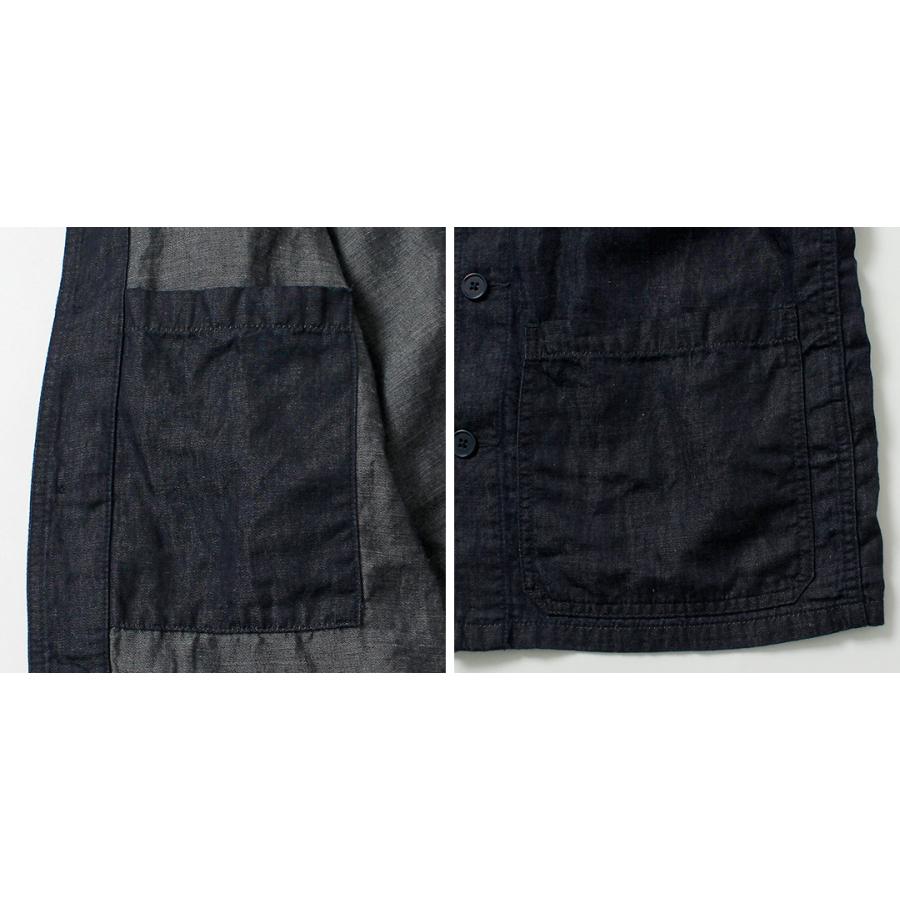 Blue refabric（ブルーリファブリック） コットンリネンデニム フレンチカバーオールジャケット 日本製 / サマーデニム |  | 17