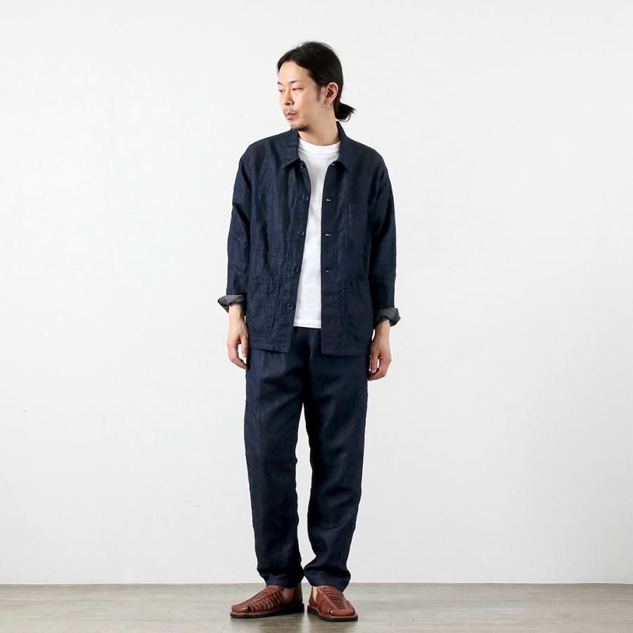 Blue refabric（ブルーリファブリック） コットンリネンデニム フレンチカバーオールジャケット 日本製 / サマーデニム |  | 05