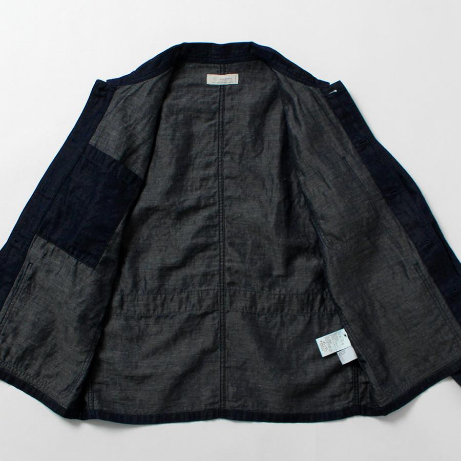 Blue refabric（ブルーリファブリック） コットンリネンデニム フレンチカバーオールジャケット 日本製 / サマーデニム |  | 07