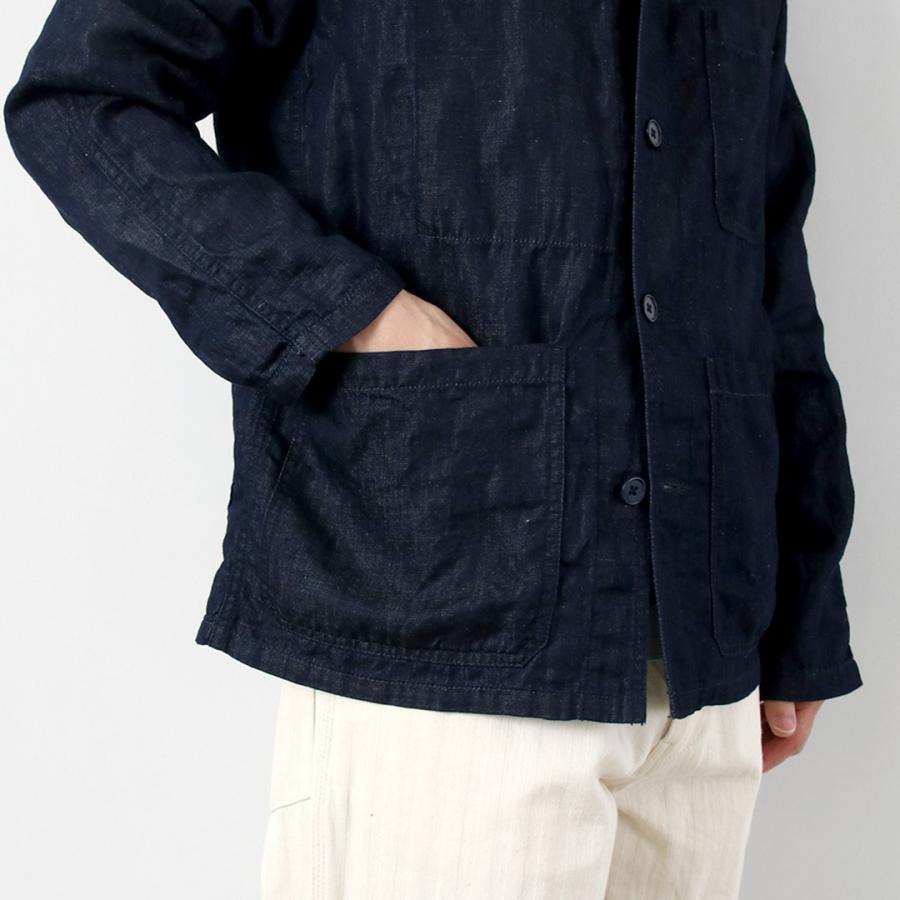 Blue refabric（ブルーリファブリック） コットンリネンデニム フレンチカバーオールジャケット 日本製 / サマーデニム |  | 10