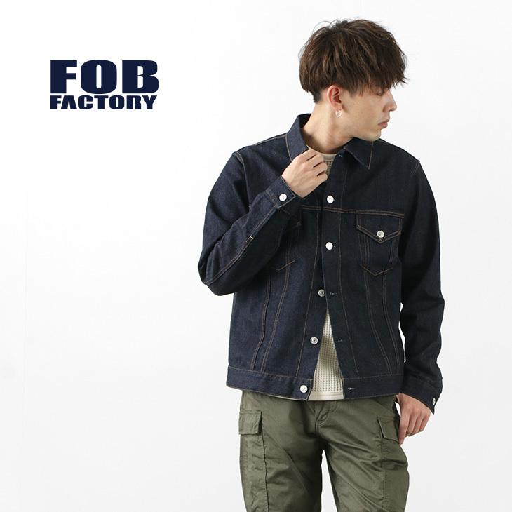 FOB FACTORY（FOBファクトリー） F2309 ストレッチ セルヴィッチ デニム ジャケット（ワンウォッシュ）｜rococo