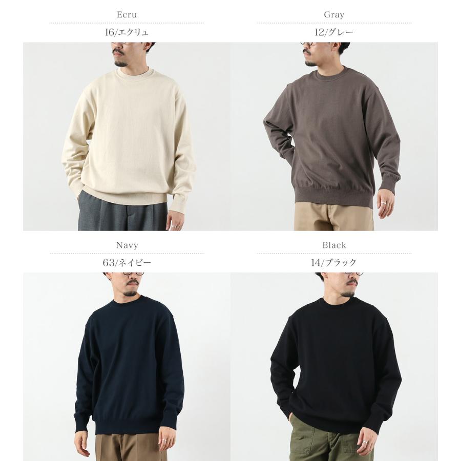 YONETOMI NEW BASIC（ヨネトミニューベーシック） ウェーブコットン ニットプルオーバー 2025年モデル / メンズ セーター クルーネック 日本製 | Yonetomi NEW BASIC | 05