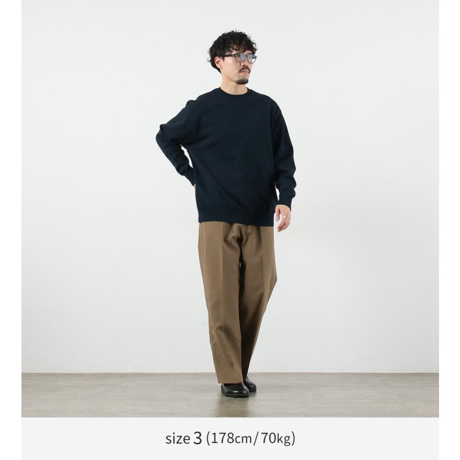 YONETOMI NEW BASIC（ヨネトミニューベーシック） ウェーブコットン ニットプルオーバー 2025年モデル / メンズ セーター クルーネック 日本製 | Yonetomi NEW BASIC | 07