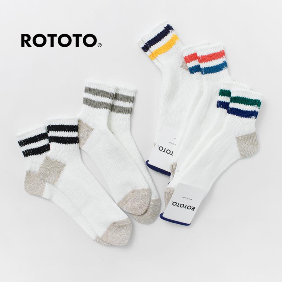 ROTOTO（ロトト） O.S. リブ アンクルソックス / メンズ レディース 靴下 春 夏 / くるぶし / 吸湿 | ROTOTO