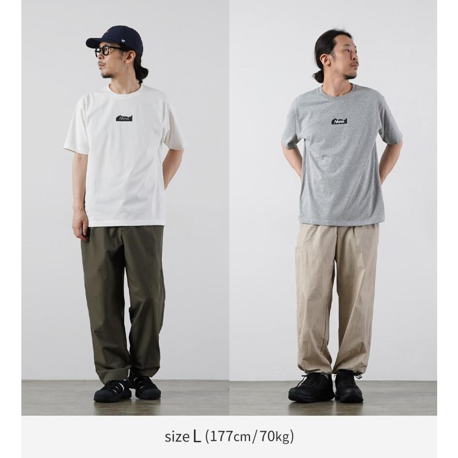 NANGA（ナンガ） エコハイブリッド マウンテンロゴ Tシャツ / メンズ