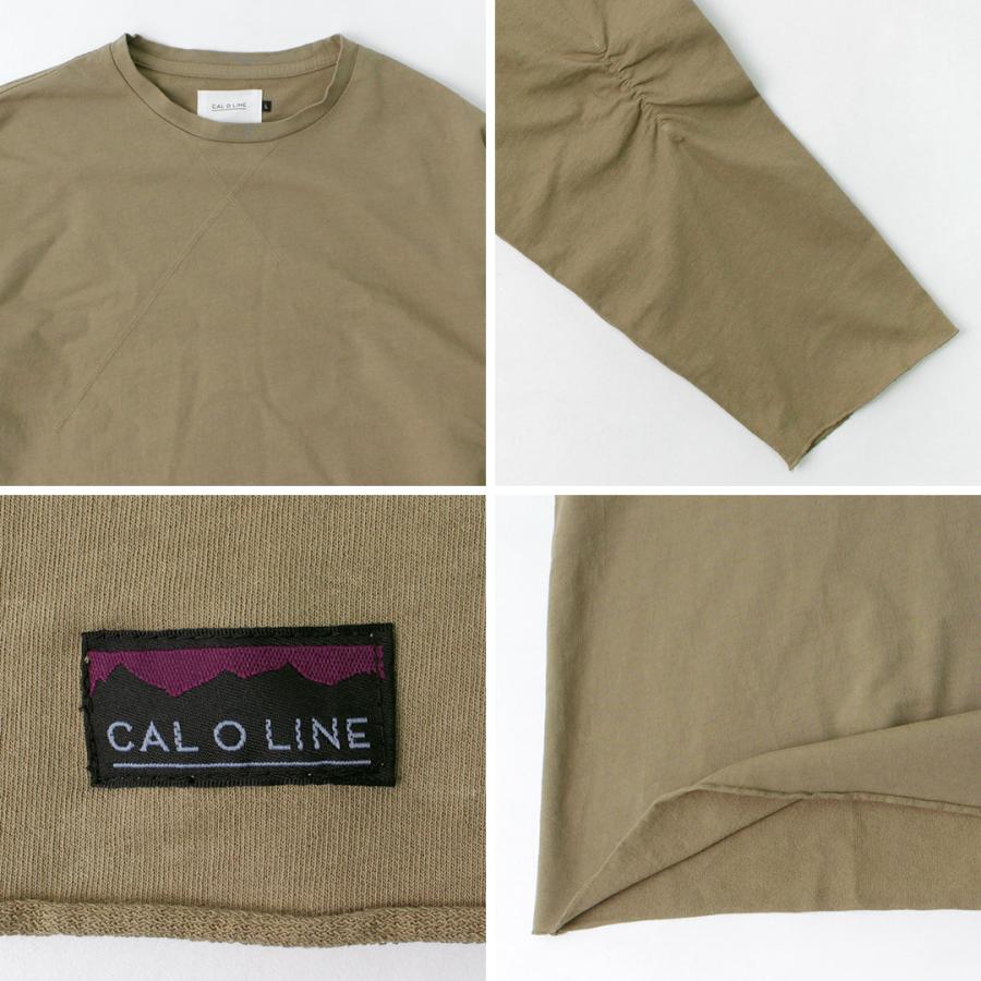 CAL O LINE（キャルオーライン） インレイ ロングスリーブ Tシャツ / メンズ / 9分袖 / カットソー / 無地 / コットン / 日本製｜rococo｜17