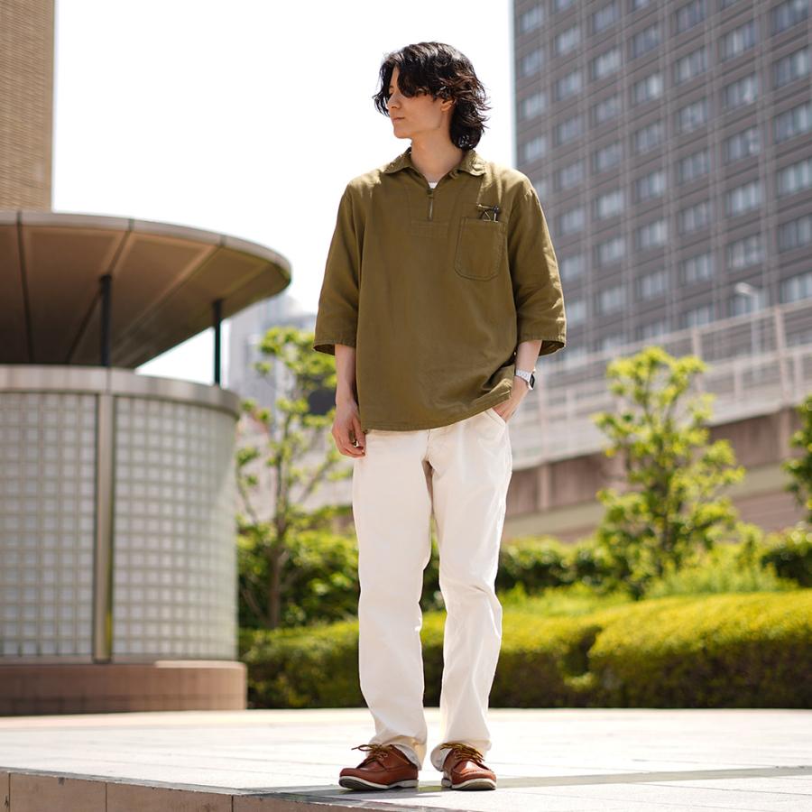 JAPAN BLUE JEANS（ジャパンブルージーンズ） CODE:SILVER ミリタリープルオーバーシャツ / ミリタリー コックシャツ 七分袖 | JAPAN BLUE JEANS | 13