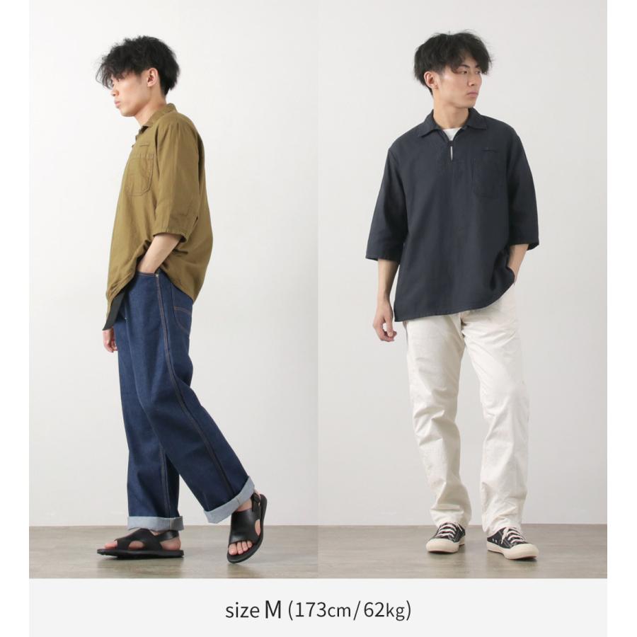 JAPAN BLUE JEANS（ジャパンブルージーンズ） CODE:SILVER ミリタリープルオーバーシャツ / ミリタリー コックシャツ 七分袖 | JAPAN BLUE JEANS | 06