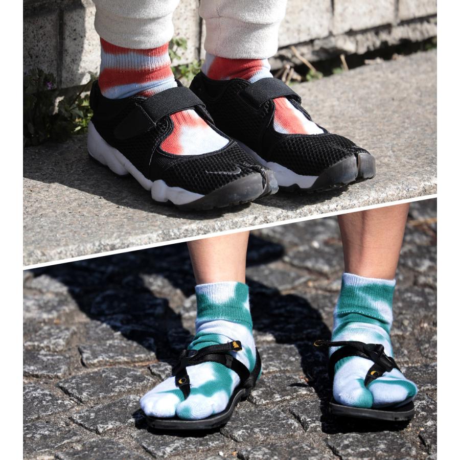 NODAL（ノーダル） タイダイ ソックス / 靴下 足袋型 ショート 短め 柄 綿 ナイロン メンズ レディース 日本製 Tie Dye Socks | NODAL | 15