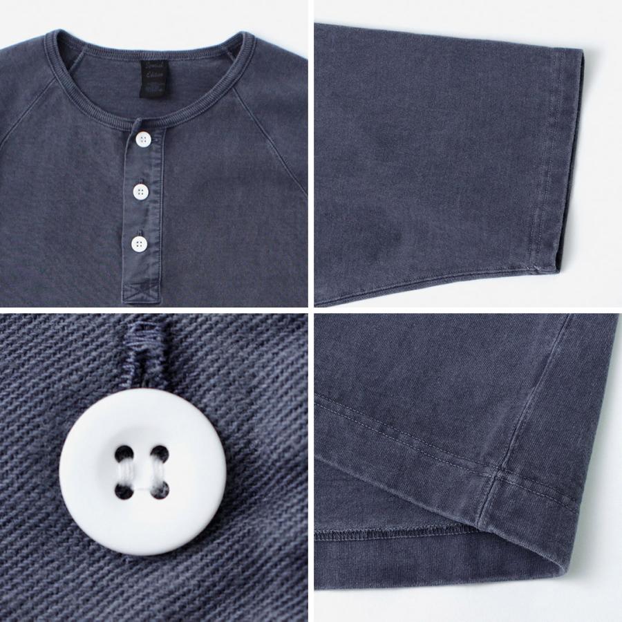 GOOD ON（グッドオン） 別注 ハーフスリーブ ヘビー レトロ ヘンリーネック Tシャツ / ヘビーウェイト メンズ 五分袖 無地 | GOOD ON | 22