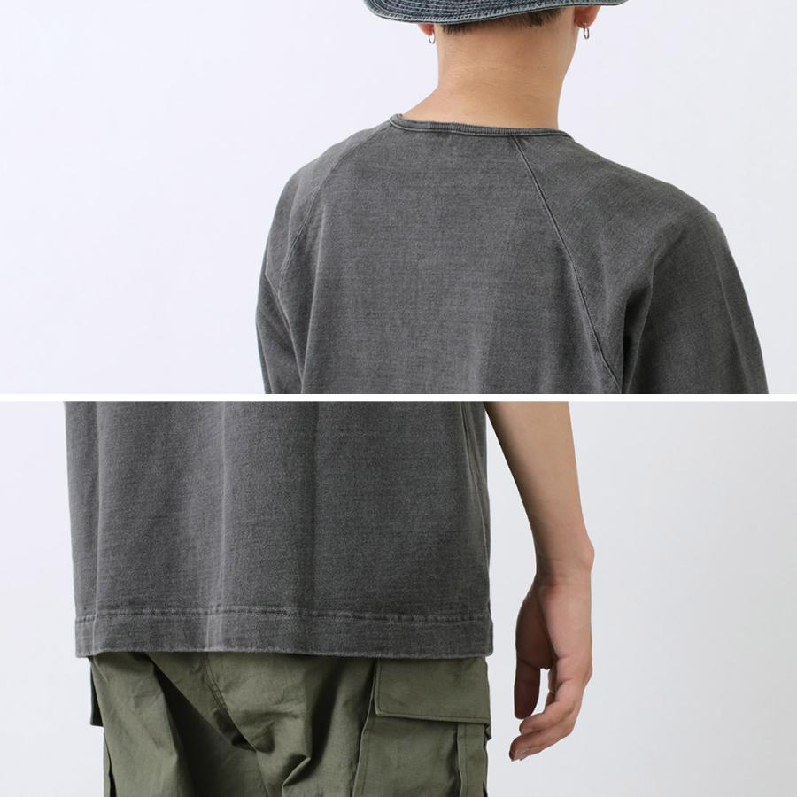 GOOD ON（グッドオン） 別注 ハーフスリーブ ヘビー レトロ ヘンリーネック Tシャツ / ヘビーウェイト メンズ 五分袖 無地 | GOOD ON | 18