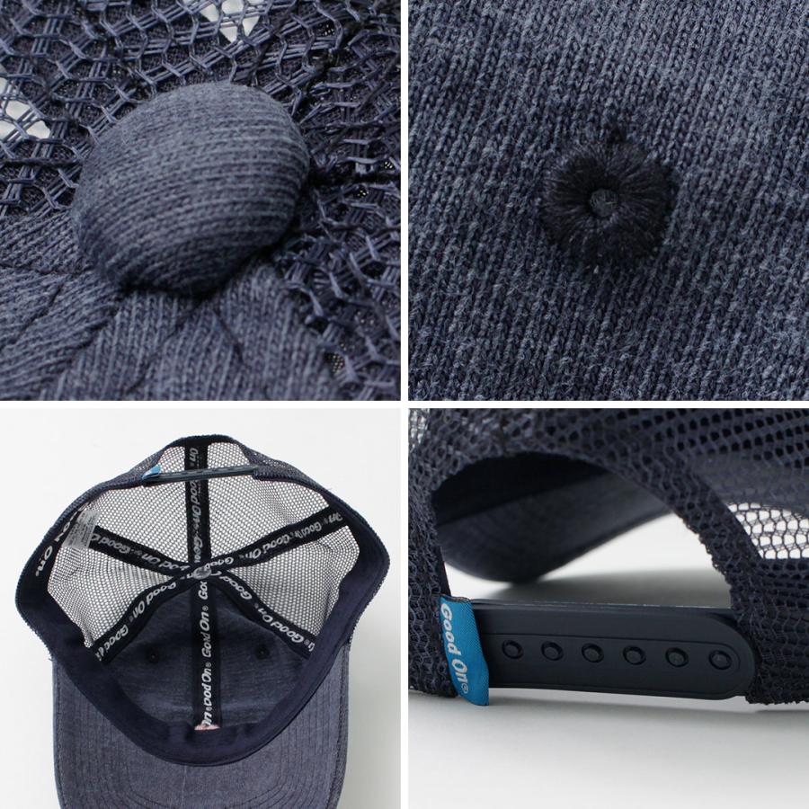 GOOD ON（グッドオン） 別注 TEE メッシュキャップ “GOOD ON” 刺繍 / メンズ レディース 浅め 帽子 スナップバック USAコットン | GOOD ON | 12