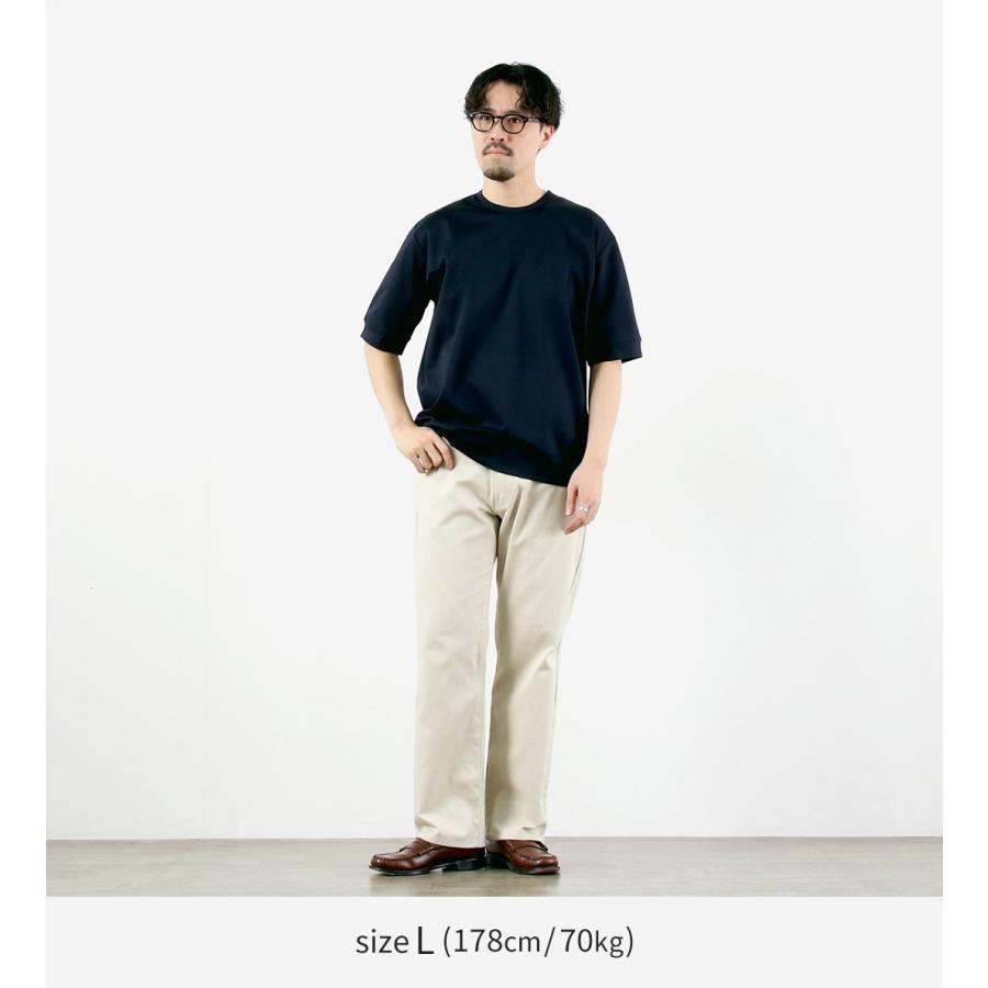 RE MADE IN TOKYO JAPAN（アールイー） ハーフスリーブ ワイド ドレスTシャツ / 半袖 メンズ 無地 クルーネック 日本製 | Re made in tokyo japan | 07