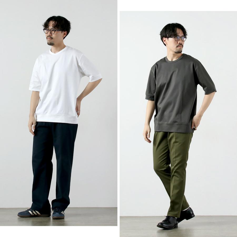 RE MADE IN TOKYO JAPAN（アールイー） ハーフスリーブ ワイド ドレスTシャツ / 半袖 メンズ 無地 クルーネック 日本製 | Re made in tokyo japan | 08