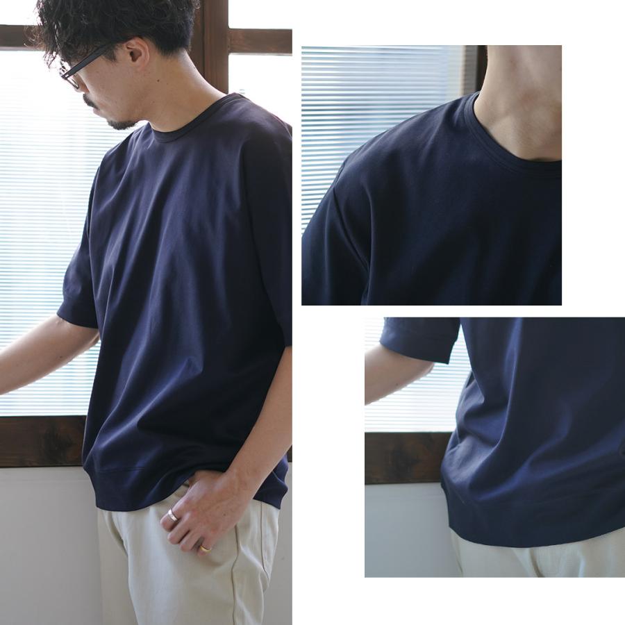 RE MADE IN TOKYO JAPAN（アールイー） ハーフスリーブ ワイド ドレスTシャツ / 半袖 メンズ 無地 クルーネック 日本製 | Re made in tokyo japan | 11