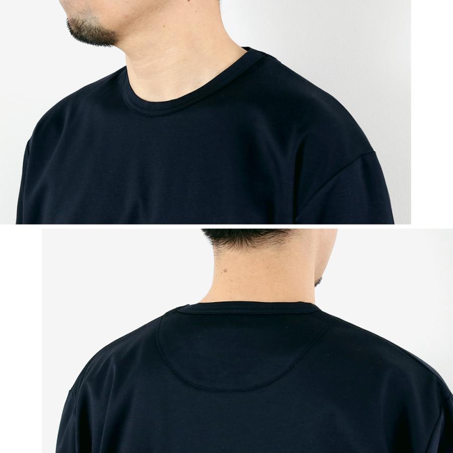 RE MADE IN TOKYO JAPAN（アールイー） ハーフスリーブ ワイド ドレスTシャツ / 半袖 メンズ 無地 クルーネック 日本製 | Re made in tokyo japan | 13
