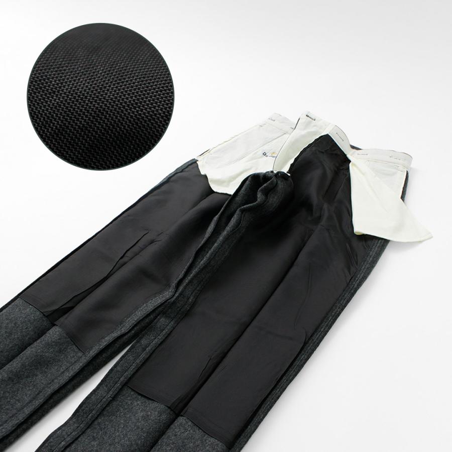 D.C.WHITE（ディーシーホワイト） ウールメルトン テーパードトラウザー メンズ スラックス 日本製 | D.C.WHITE | 11