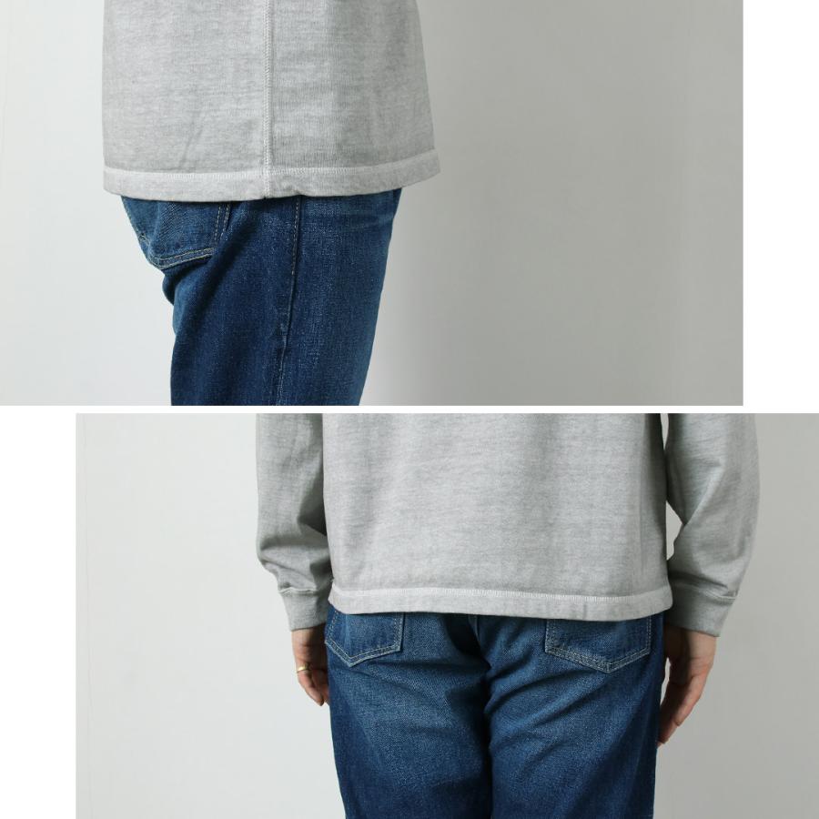 GOOD ON（グッドオン） ロングスリーブ ヘビー ヘンリーTシャツ / メンズ カットソー 長袖 無地 ピグメントダイ USAコットン | GOOD ON | 16