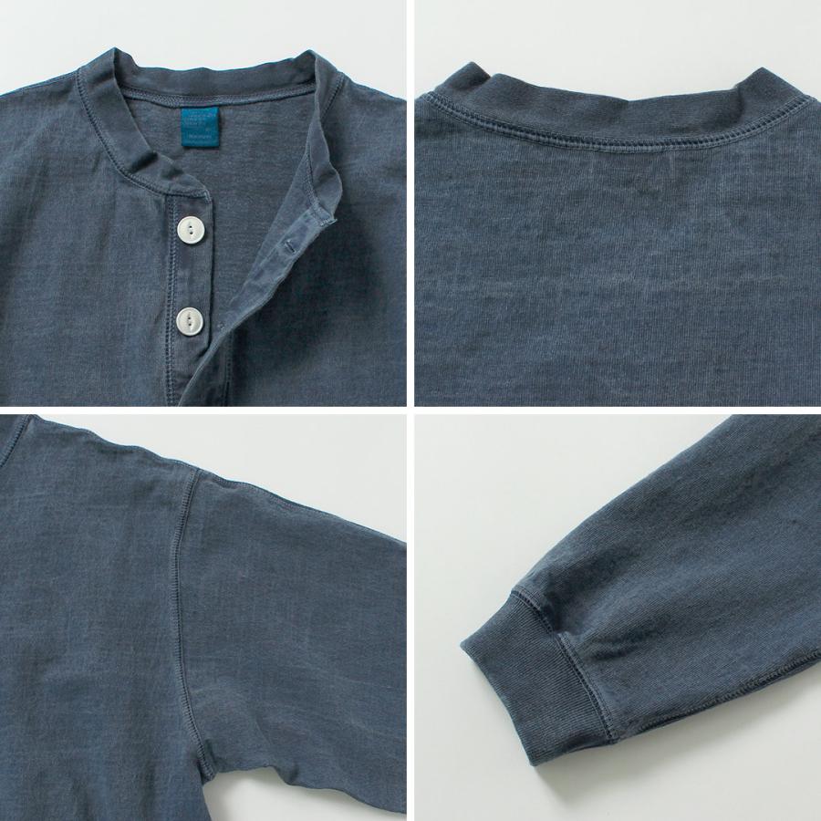 GOOD ON（グッドオン） ロングスリーブ ヘビー ヘンリーTシャツ / メンズ カットソー 長袖 無地 ピグメントダイ USAコットン | GOOD ON | 21