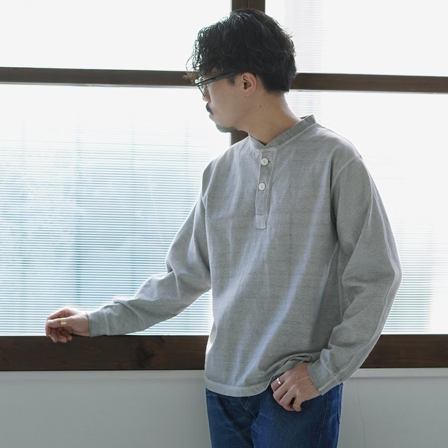 GOOD ON（グッドオン） ロングスリーブ ヘビー ヘンリーTシャツ / メンズ カットソー 長袖 無地 ピグメントダイ USAコットン | GOOD ON | 10