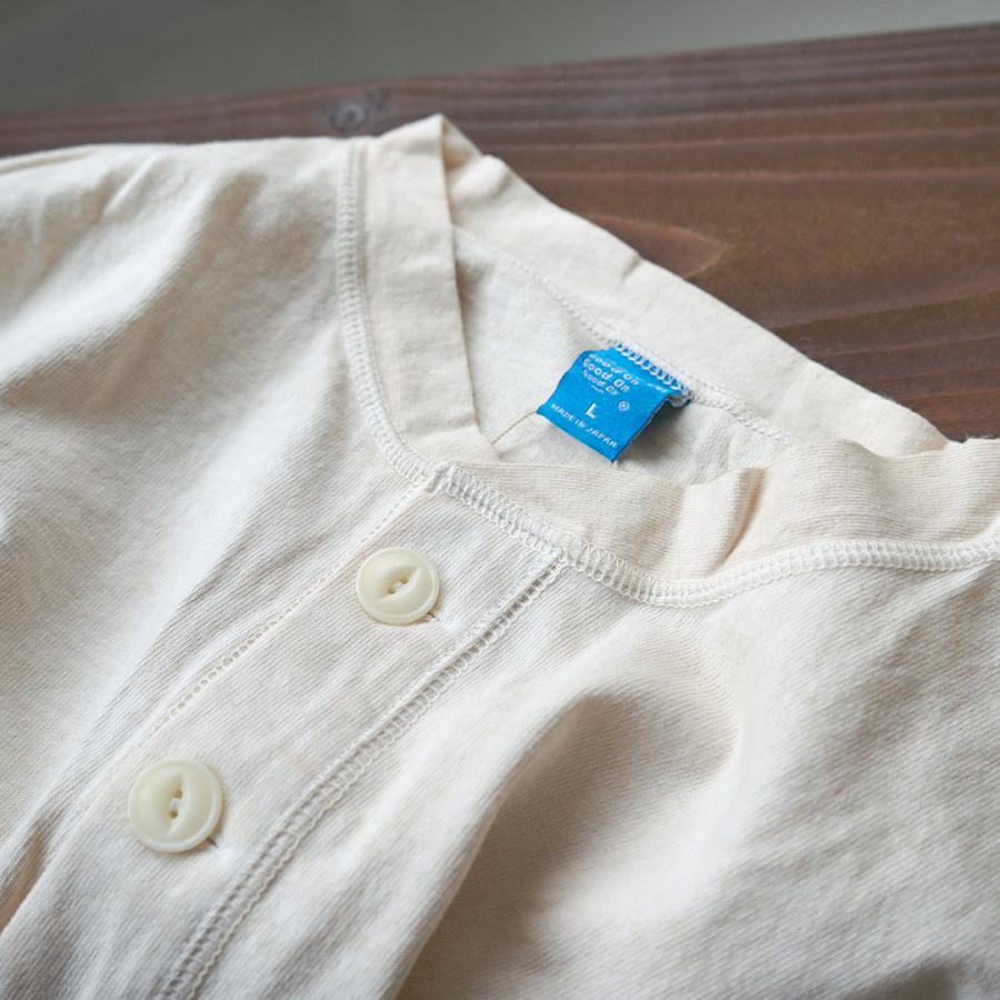 GOOD ON（グッドオン） ロングスリーブ ヘビー ヘンリーTシャツ / メンズ カットソー 長袖 無地 ピグメントダイ USAコットン | GOOD ON | 12