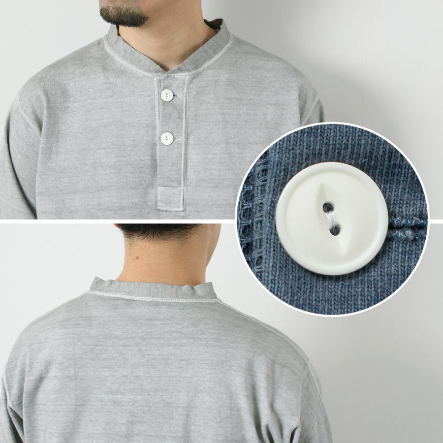 GOOD ON（グッドオン） ロングスリーブ ヘビー ヘンリーTシャツ / メンズ カットソー 長袖 無地 ピグメントダイ USAコットン | GOOD ON | 14