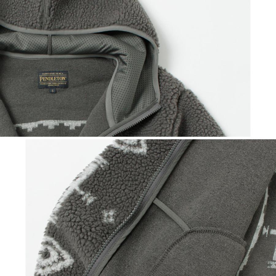 PENDLETON（ペンドルトン） ボア ジップフーディー / アウター フード パーカー 柄 フリース メンズ レディース ユニセックス | PENDLETON | 10