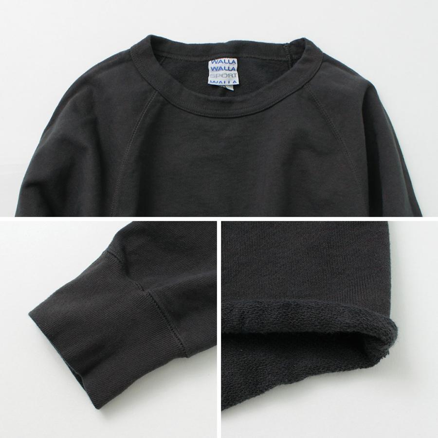 WALLA WALLA SPORT（ワラワラスポーツ） 13oz クルースウェット / メンズ トレーナー ラグラン カットオフ 日本製 | WALLA WALLA SPORT | 21