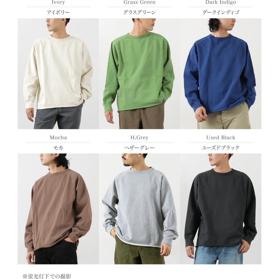 WALLA WALLA SPORT（ワラワラスポーツ） 13oz クルースウェット / メンズ トレーナー ラグラン カットオフ 日本製 | WALLA WALLA SPORT | 08