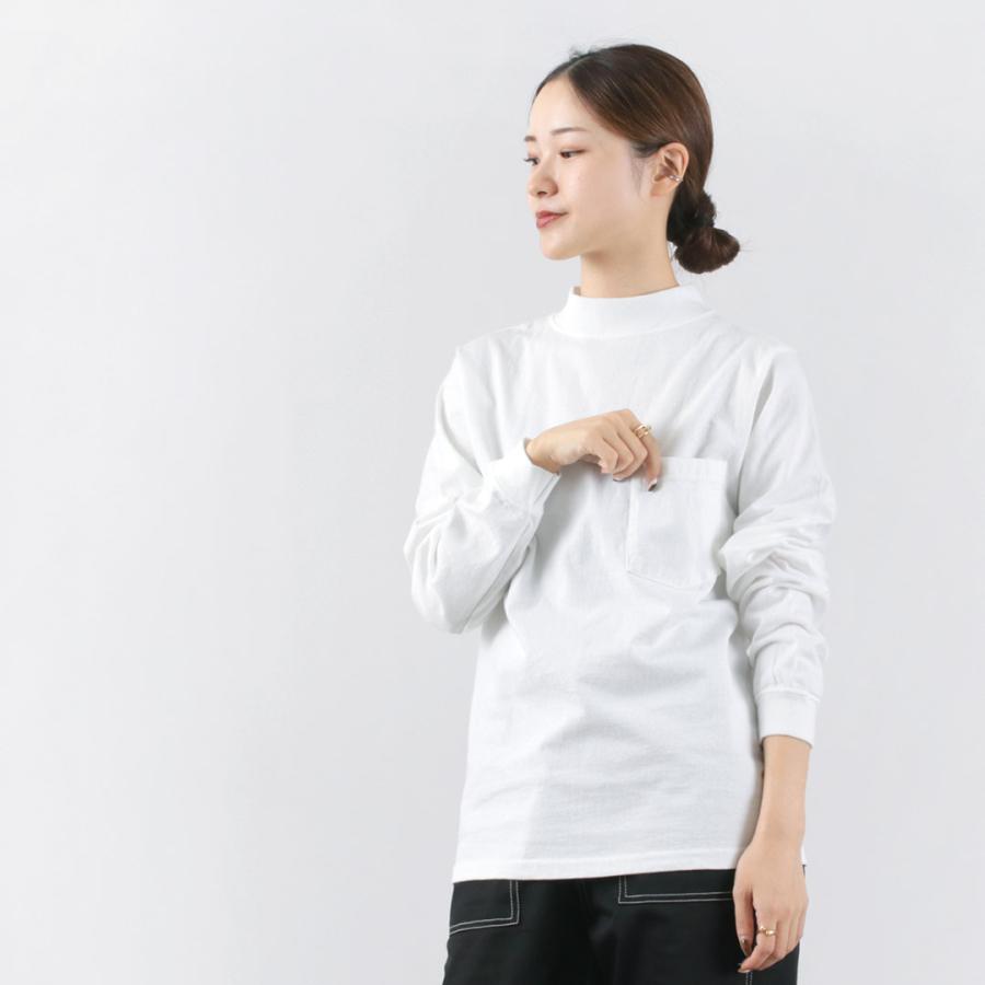 Goodwear（グッドウェア） ロングスリーブ モックネック ポケットT