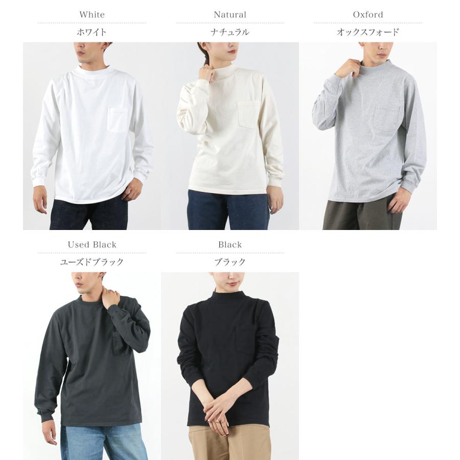 Goodwear（グッドウェア） ロングスリーブ モックネック ポケットT