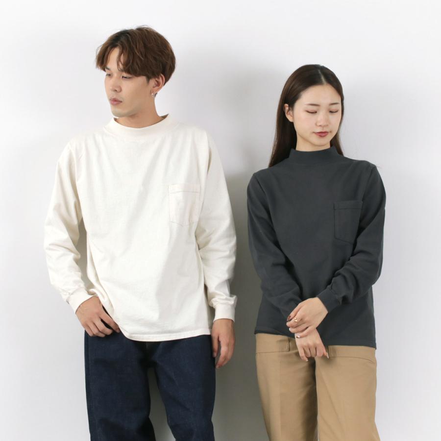 Goodwear（グッドウェア） ロングスリーブ モックネック ポケットT
