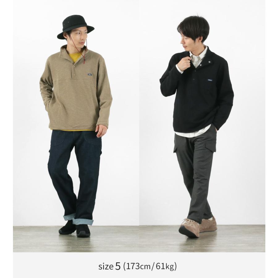 TIEASY（ティージー） HDCS スナッププルオーバー 無地 メンズ 綿 コットン Tシャツ ロンT ワンポイント 長袖 日本製 | TIEASY | 07