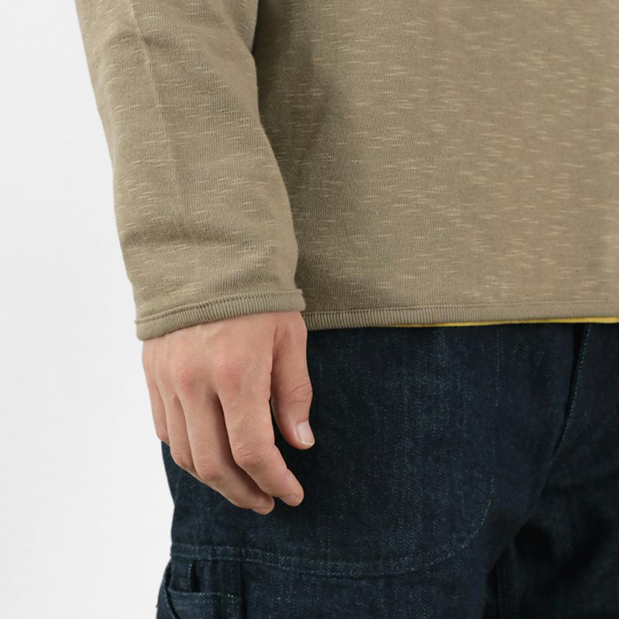 TIEASY（ティージー） HDCS スナッププルオーバー 無地 メンズ 綿 コットン Tシャツ ロンT ワンポイント 長袖 日本製 | TIEASY | 12