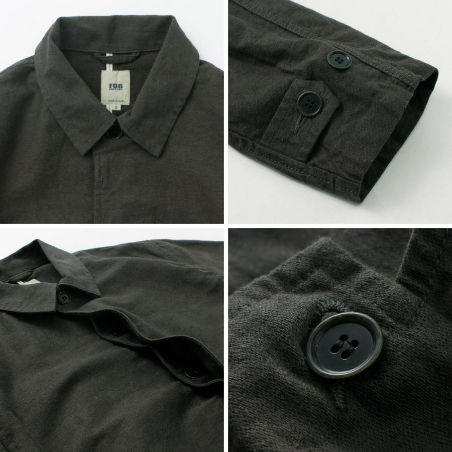 FOB FACTORY（FOBファクトリー） F2430 フレンチ バスク コート ステンカラーコート メンズ | FOB FACTORY | 13