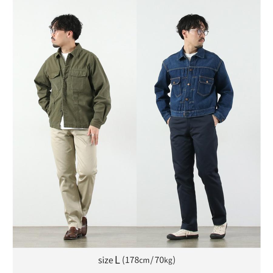 FOB FACTORY（FOBファクトリー） F0514 ナロー U.S トラウザー / メンズ テーパード ウエポン 細身 スリム コットン 綿 日本製 | FOB FACTORY | 07