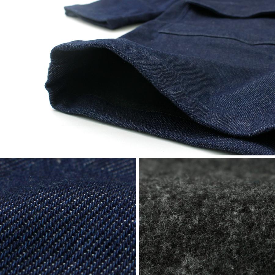 FOB FACTORY（FOBファクトリー） インディゴ ダッフルコート メンズ アウター 二十織デニム ウール 日本製 | FOB FACTORY | 04