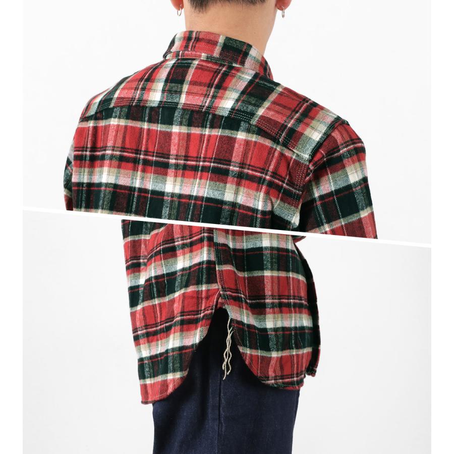 FOB FACTORY（FOBファクトリー） F3481 ヘビー ネル ワークシャツ メンズ ライトアウター シャツジャケット 長袖 | FOB FACTORY | 12