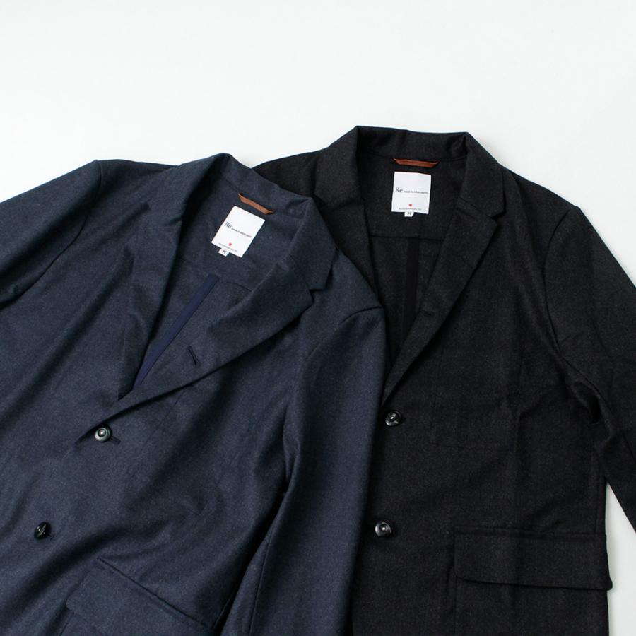 RE MADE IN TOKYO JAPAN（アールイー） ウールフランネル カバーオール ジャケット メンズ 