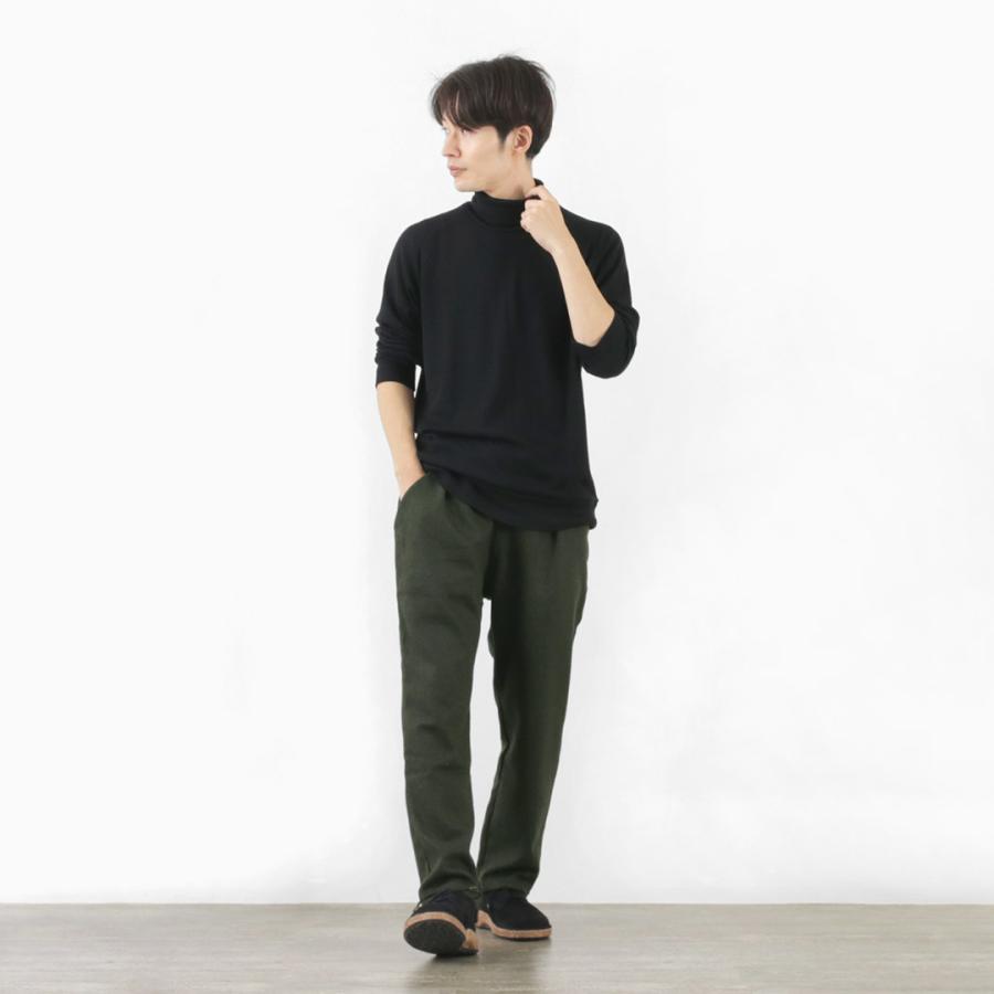 新品 JULYNINE タックパンツ カーキ 日本製 2024AW Re made in tokyo japan RE MADE IN TOKYO JAPAN（アールイー） ウール