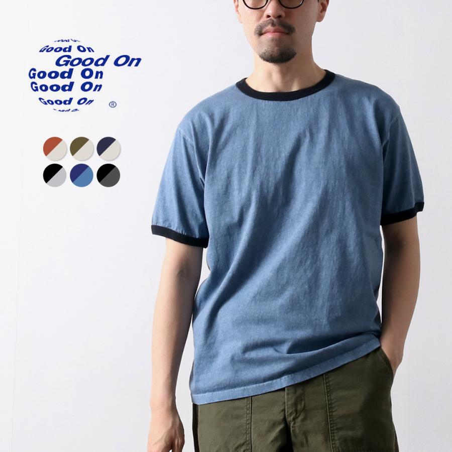 GOOD ON（グッドオン） ショートスリーブ リンガーTシャツ / メンズ トップス カットソー 5.5oz 半袖 綿 コットン | GOOD ON