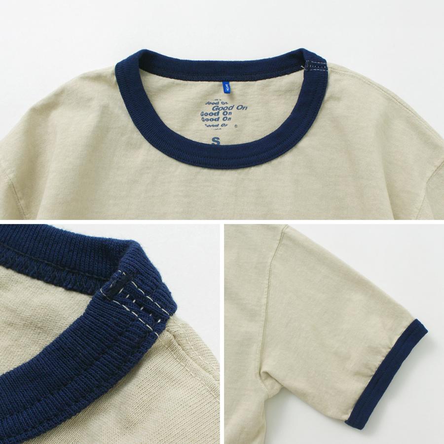 GOOD ON（グッドオン） ショートスリーブ リンガーTシャツ / メンズ トップス カットソー 5.5oz 半袖 綿 コットン | GOOD ON | 17