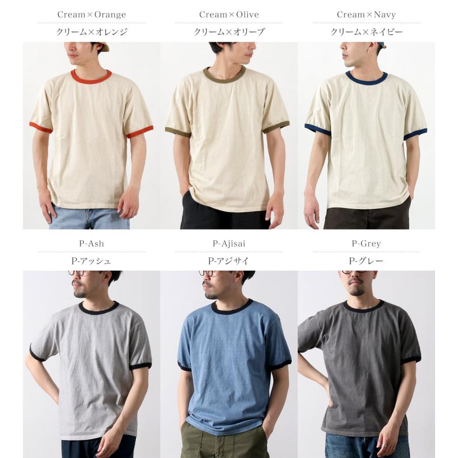 GOOD ON（グッドオン） ショートスリーブ リンガーTシャツ / メンズ トップス カットソー 5.5oz 半袖 綿 コットン | GOOD ON | 07