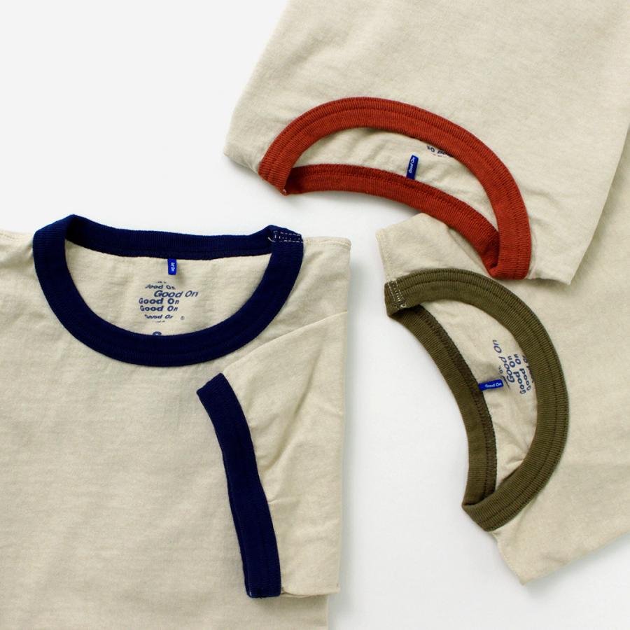GOOD ON（グッドオン） ショートスリーブ リンガーTシャツ / メンズ トップス カットソー 5.5oz 半袖 綿 コットン | GOOD ON | 13