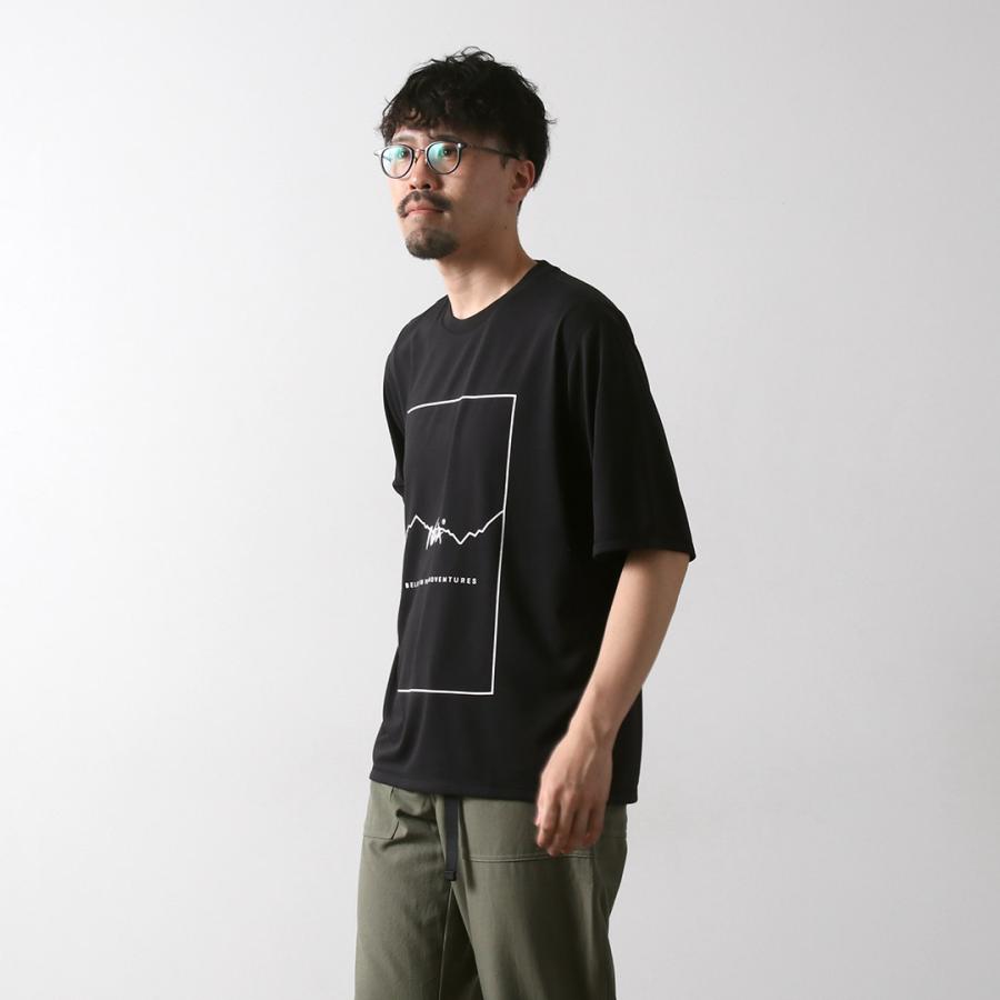 NANGA（ナンガ） ドライミックス フレームロゴTシャツ / メンズ 半袖 プリント 吸水速乾 UVカット 毛玉防止 | NANGA | 17
