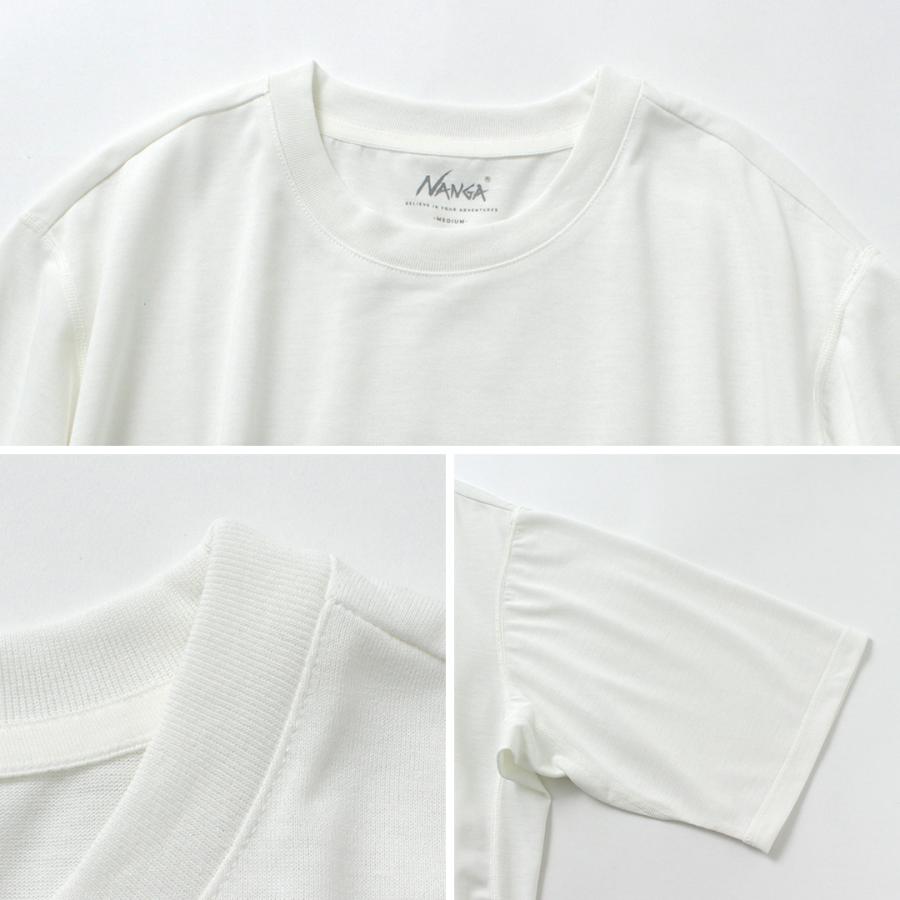 NANGA（ナンガ） ドライミックス フレームロゴTシャツ / メンズ 半袖 プリント 吸水速乾 UVカット 毛玉防止 | NANGA | 18