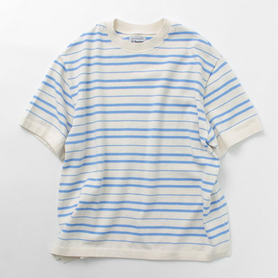YONETOMI NEW BASIC（ヨネトミニューベーシック） ライト ウェーブコットン ニット プルオーバーTシャツ / メンズ レディース 半袖 | Yonetomi NEW BASIC | 05