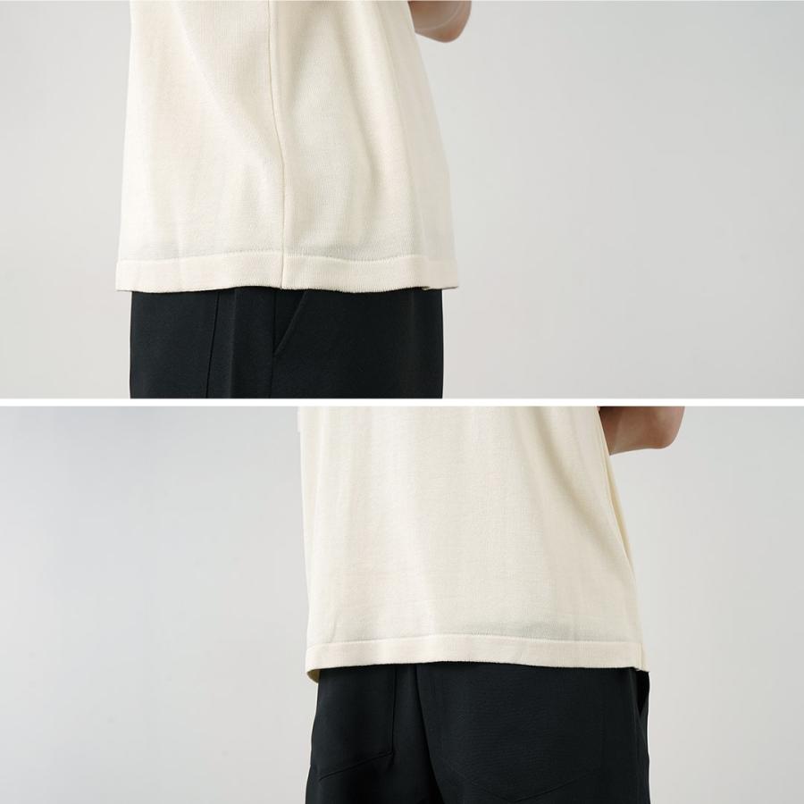 Tシャツ(半袖/袖なし) baserange Bob Tee Cotton Silk Yonetomi NEW BASIC YONETOMI NEW BASIC（ヨネトミニューベーシック